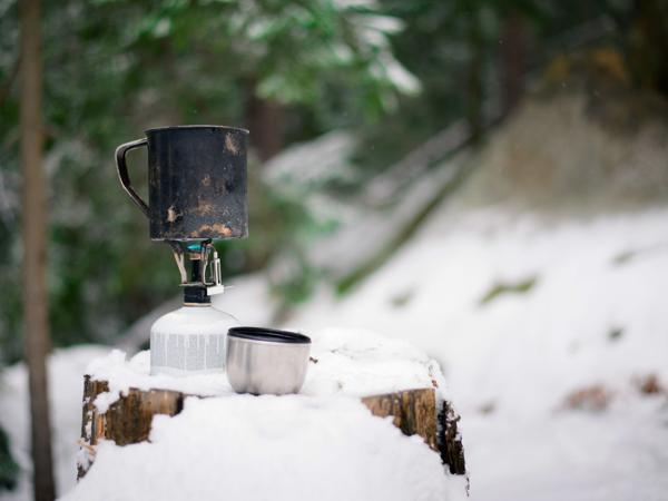 Winter camping stove